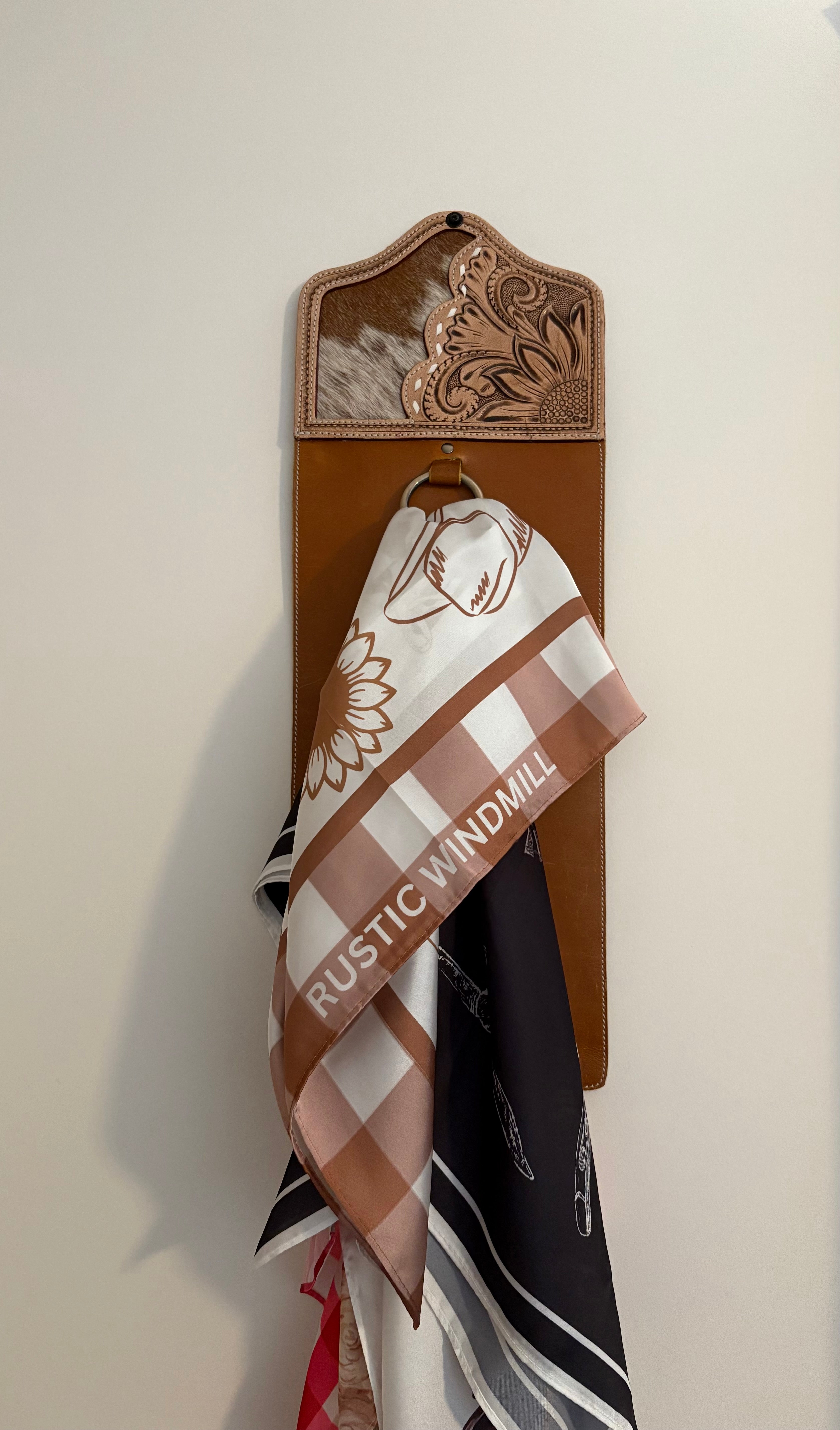 Cowhide Wild Rag Holders