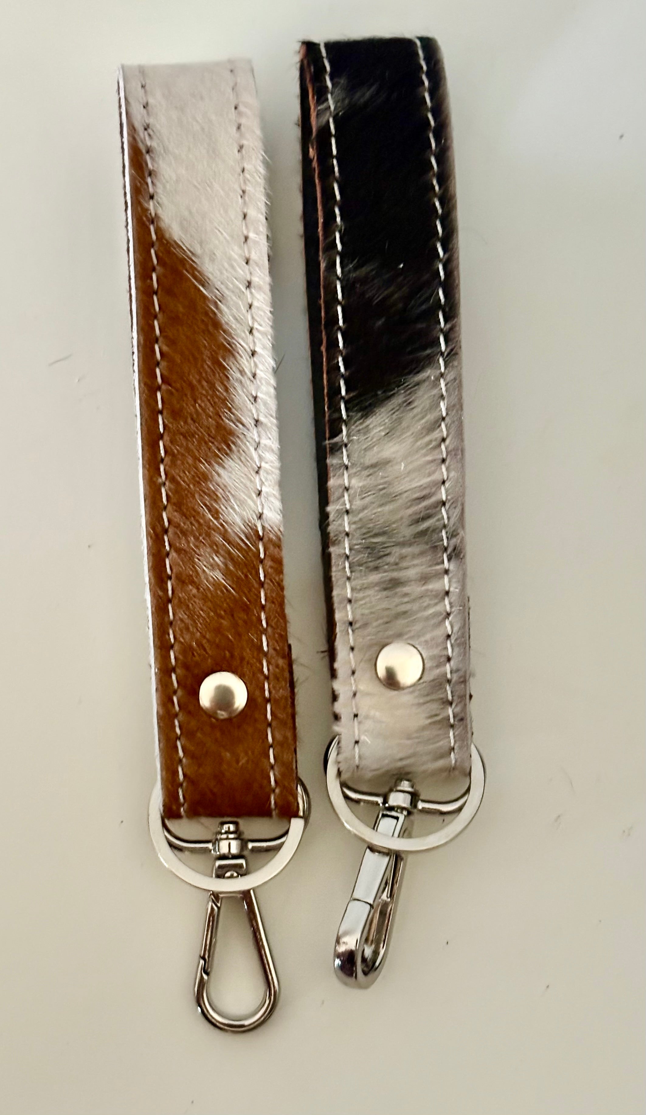 Cowhide Clip Wristlet