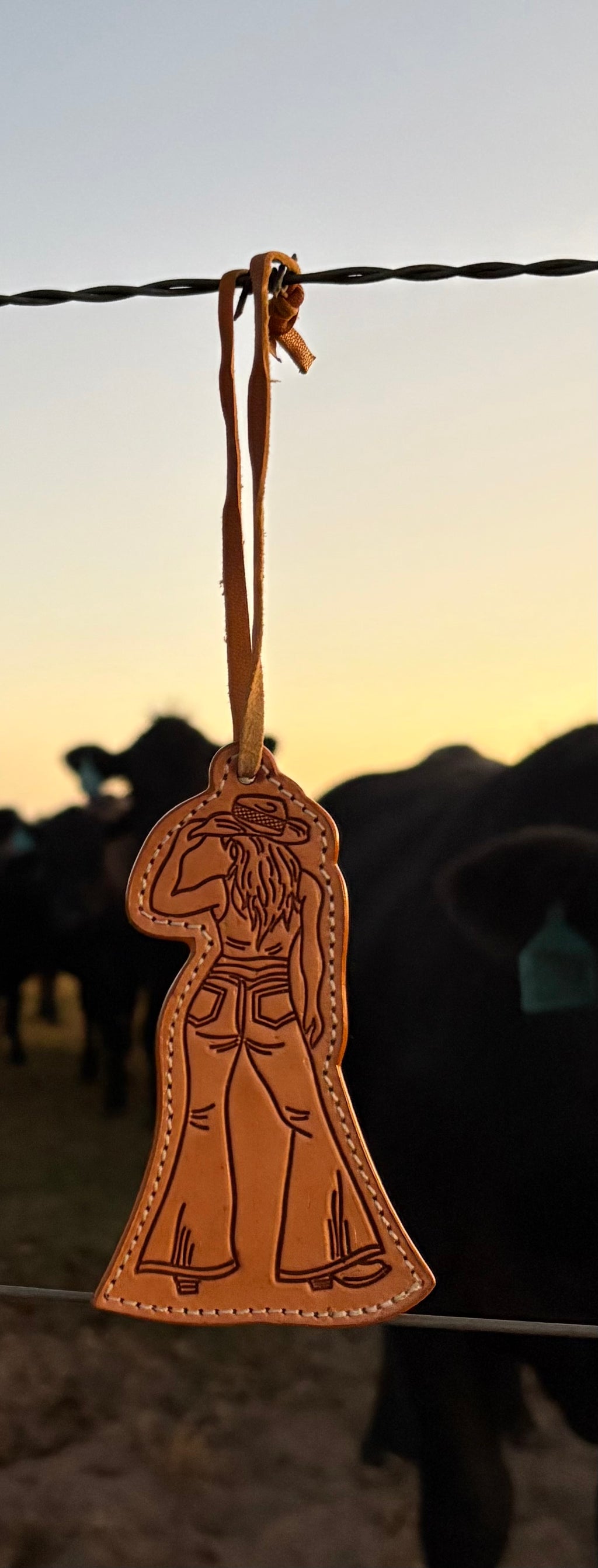 Cowgirl Bag Tag
