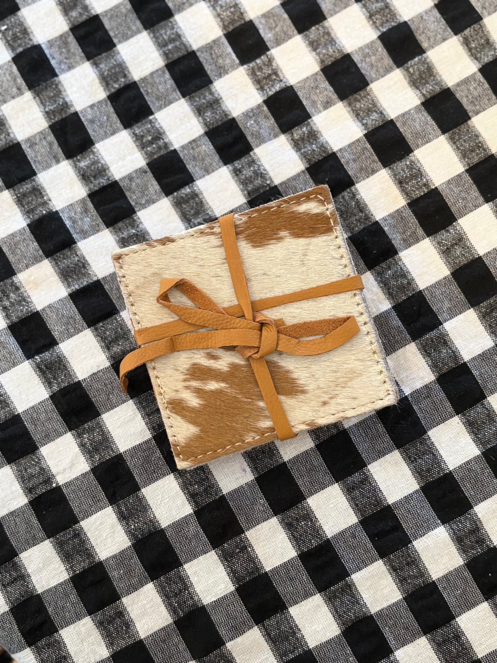 Cowhide Coasters (set of 4)