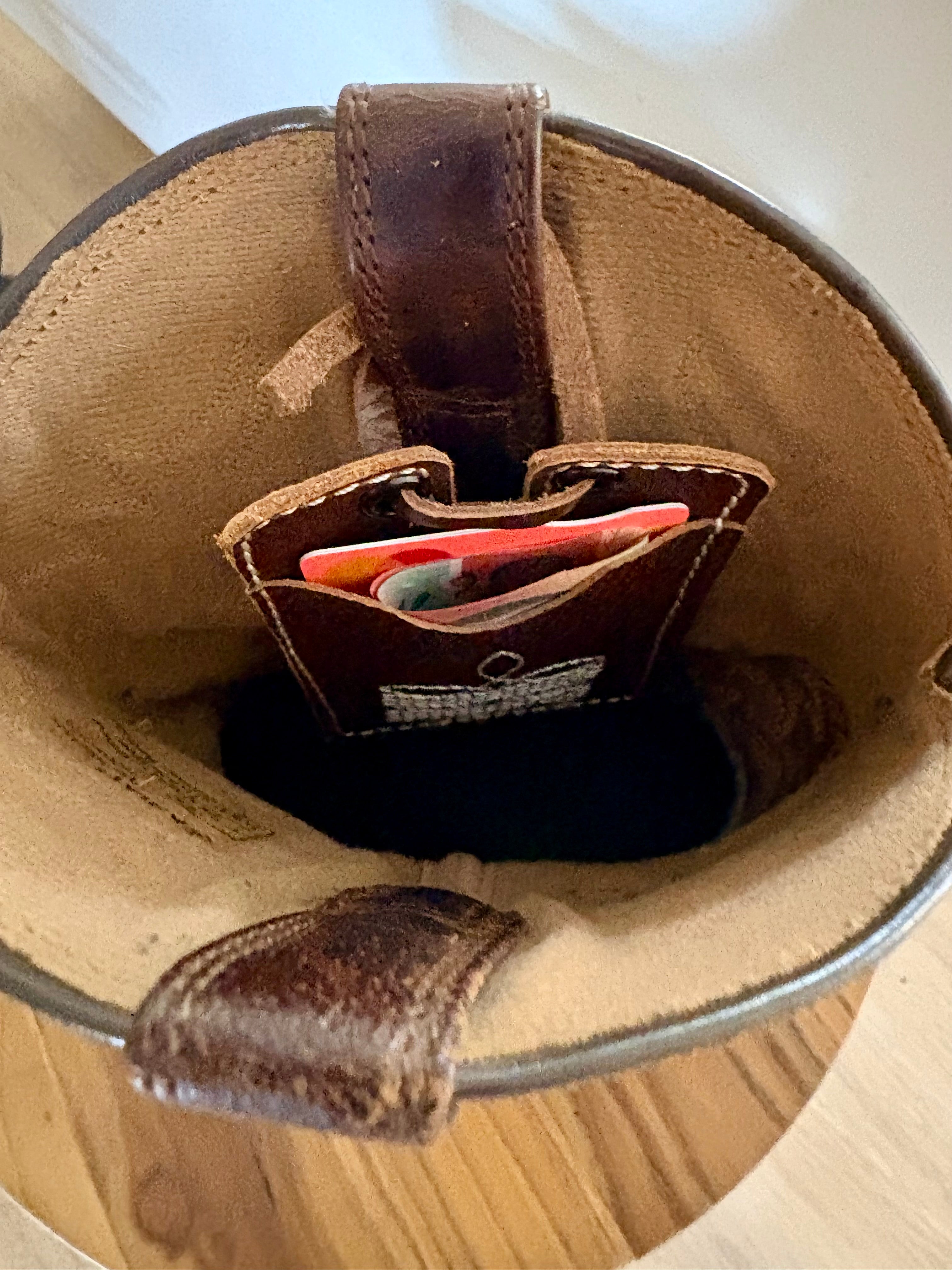 Leather Boot Card Holder