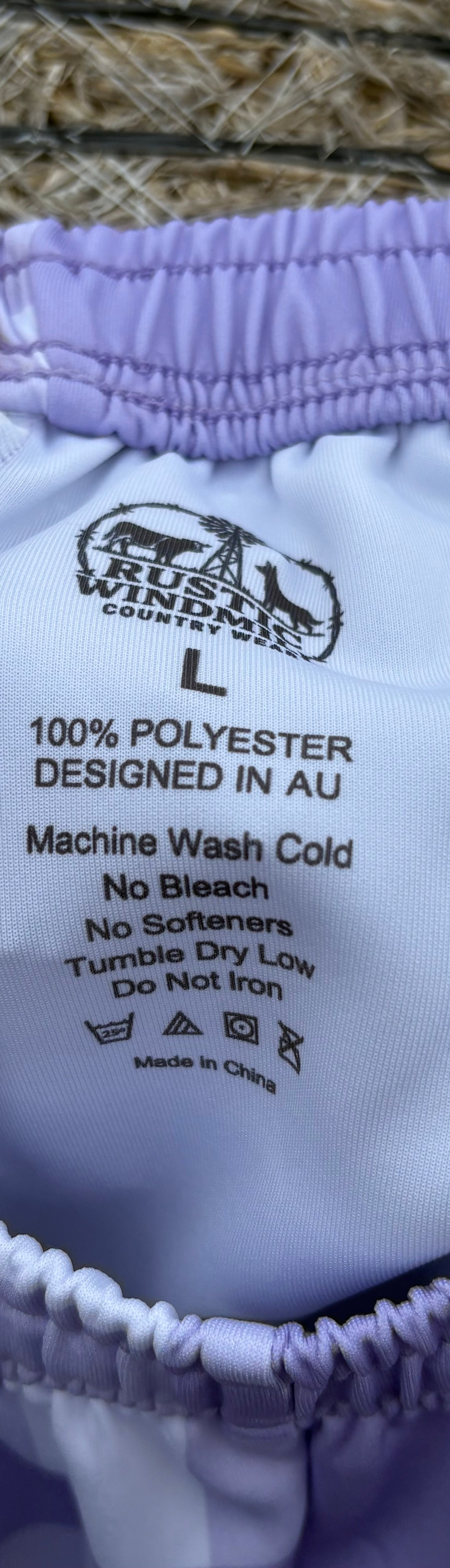 Lilac Gingham Footy Shorts