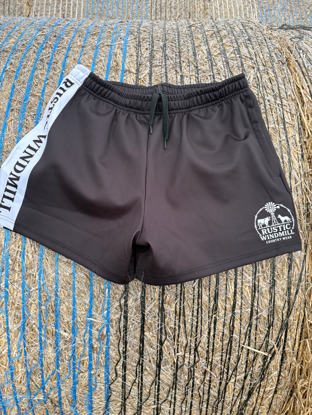 White Footy Shorts