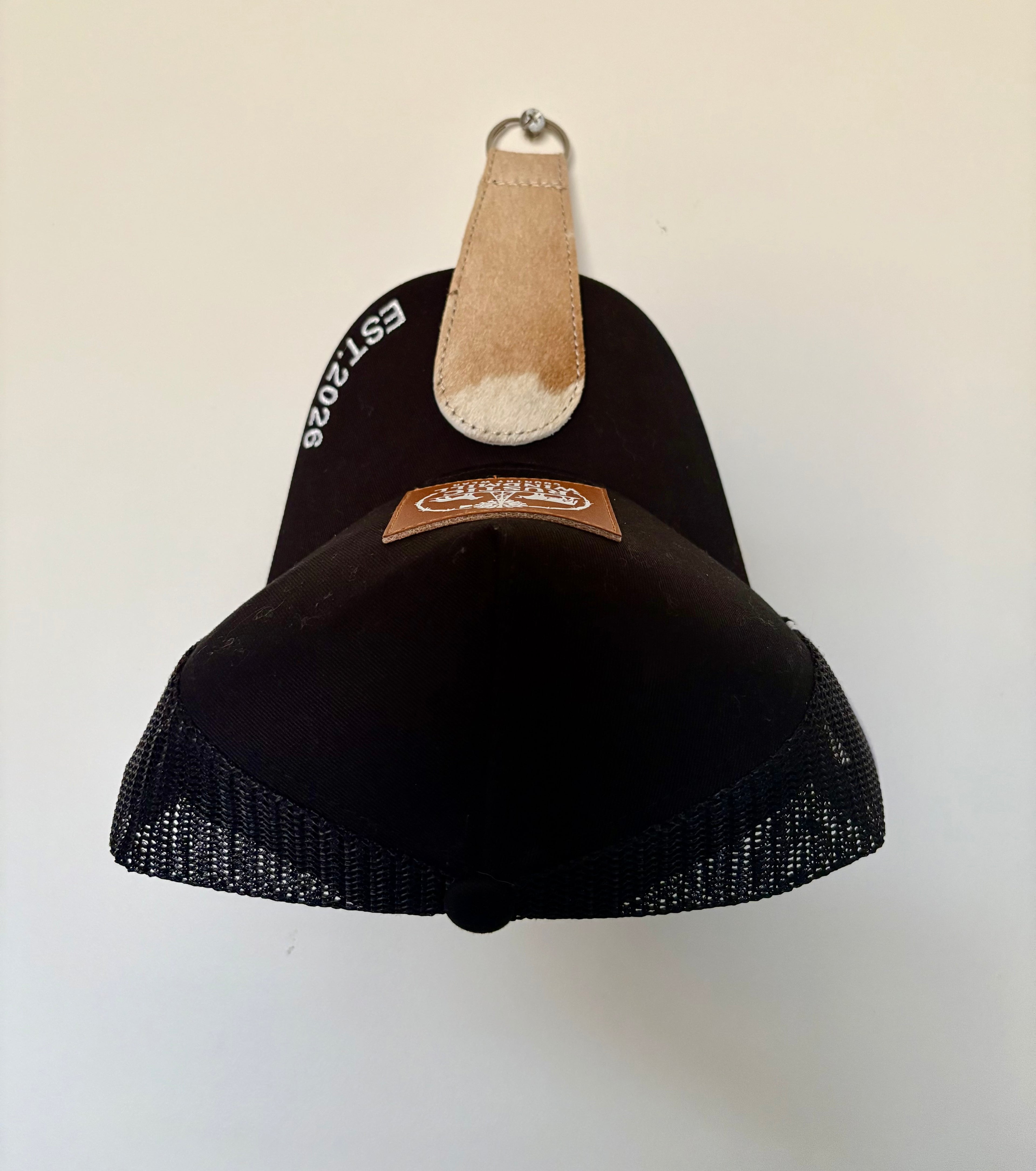 Cowhide Magnet Hat Holder