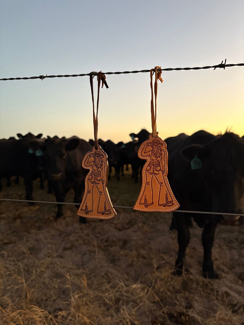 Cowgirl Bag Tag