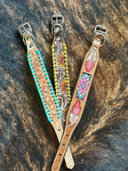 Turquoise Bloom Dog Collar