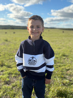 Kids Navy Quarter Zips