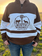 Adult Brown Quarter Zips