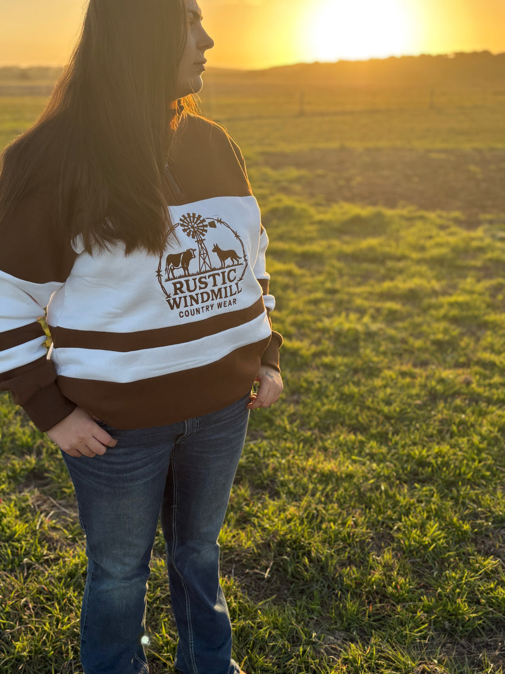 Adult Brown Quarter Zips